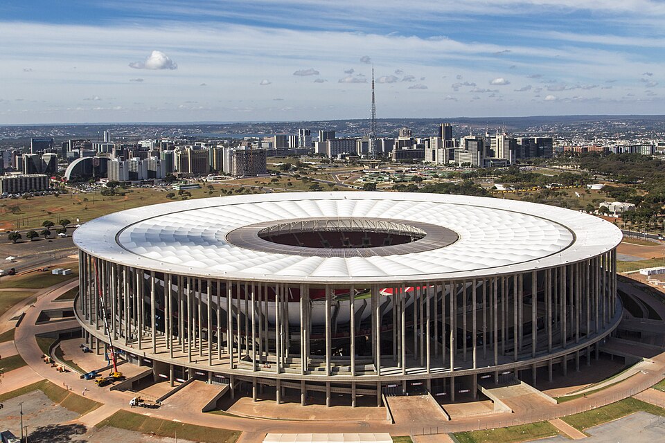 Vista aérea del Estadio Nilton Santos, casa de Botafogo