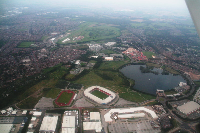 Vista aérea del Estadio UNO de La Plata